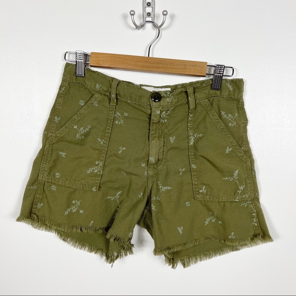 THE GREAT. Olive Green Women's Shorts